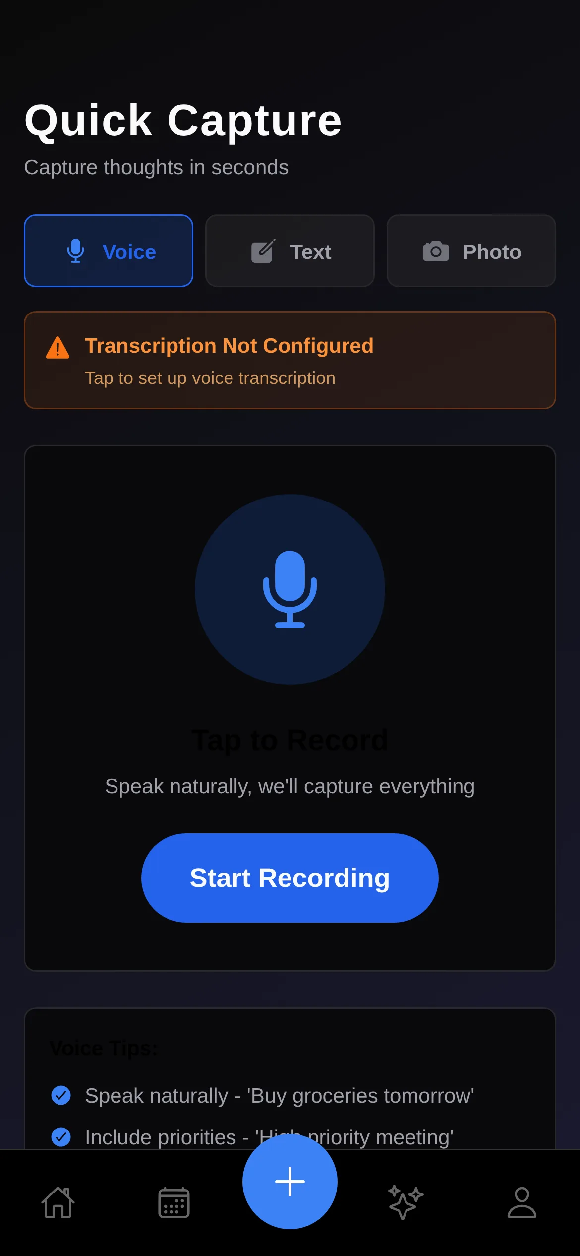 Voice capture